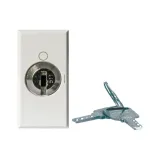 16AX 1WAY 2P SWITCH 250V +KEY WHITEK 1MOD