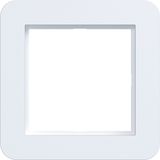 Cover frame single, C.1, matte light white