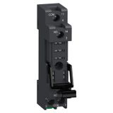 Socket, Harmony Electromechanical Relays, Screw clamp socket with maintaining clamp, for RXG1 relays, 10A, mixed contact terminal