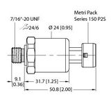 Pressure Transmitter With Voltage Output (3-Wire)   PT300PSIG-1105-U3-MP11