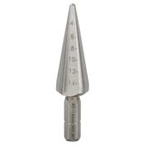 Sheet metal cone drill bits, hex shank 3-14 mm, 60 mm, 1/4" 1 pcs.