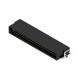 PCB plug-in connector, male header, SMD solder connection, Pitch in mm (P): 1.27 mm, Number of poles: 50, 90°, Tape