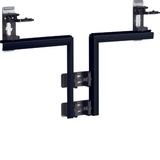 T-piece f. BKIS 25, steel, black