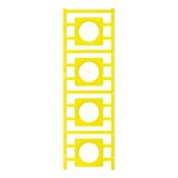 SwitchMark, Device markers, 42 x 42 mm, for cam switches, Type T0, yellow