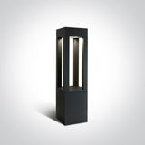 ANTHRACITE LED BOLLARD 60cm 22W CW IP65 230V