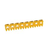 Cable Marker CAB3 4–6mm² Letter F Yellow Clip-On