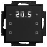 Push button switch, 6-key, 2xtemp., with display, 4 neutral keys, in./out.