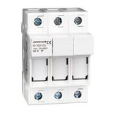 Fuse Carrier 3-pole, 32A, 10x38