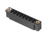 PCB plug-in connector, male header, Flange, THT solder connection, 3.81 mm, Number of poles: 12, 180°, Solder pin length (l): 3.2 mm, tinned, black, Box