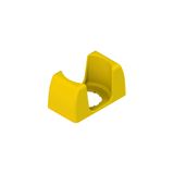 Rectangular open yellow protection guard complete with 4 screws
