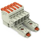 1-conductor male connector lever Push-in CAGE CLAMP® light gray