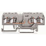 4-conductor carrier terminal block for DIN-rail 35 x 15 and 35 x 7.5 2