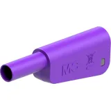4 mm plug, screw connection, 1.0 mm², CAT II, CAT III, purple, 66.2021-26