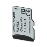 MICRO SD 4GB PLCNEXT - Program/configuration memory