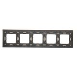 Double frame, glass, frosted black glass