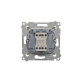 HDMI double socket, module, champagne matt, HDMI Standard: HDMI 2.1