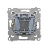 Double button for switches and push buttons, orange