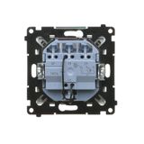 SC/APC double fiber optic sockets, (module), Simon 24, IP20, graphite mat
