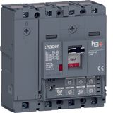 Moulded Case Circuit Breaker h3+ P160 LSI 4P4D N0-50-100% 160A 50kA CT