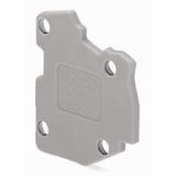 End plate for modular TOPJOB®S connector 1.5 mm thick gray