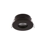 SPIRIT: INCASSO TONDO D.83 1XGU10 NERO