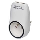 Socket with 2x USB
