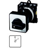 T0-1-15402/Z ON-OFF switches, T0, 20 A, rear mounting, 1 contact unit(s), Contacts: 2, 45 °, maintained, With 0 (Off) position, 0-1, Design number 15402