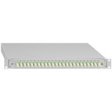 Splicing box, removable, 19""/1HE, 24xLC-D, OM5, green