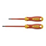HOEGERT 2- piece insulated screwdriver set, 1000 V, S2 steel