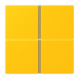 Cover kit 4-gang, complete LC4320W LC404TSA263