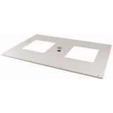 XTSZPTAF-W1350 Top plate for OpenFrame, fan, W=1350mm, grey