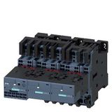 Contactor assembly for star-delta (wye-delta) start, AS-i AC-3, 11 kW/400 V, 24 V DC 3-pole,