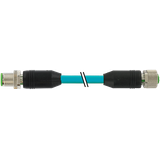 M12 female 0° X-cod./ M12 male 0° D-cod. sh TPE SF/UTP CAT5e bu 15m