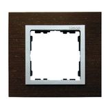 Single frame, wood, Wenge / Aluminum matt