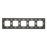 Loudspeaker socket, module, matt aluminum