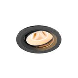 NUMINOS© MOVE M, recessed CL 2700K, 20ø, IP20, round bl/wh