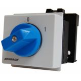 ON-OFF switch, DIN-rail mounting, 1 pole, 20A, 0-1