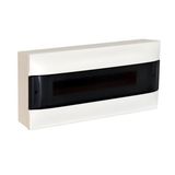 1X22 module surface-mounted box - Smoke door - Earth terminal block