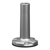 Plastic Fixing Plate with Pole in silver