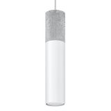 Hanging lamp BORGIO 1 white GU10 1x40W IP20