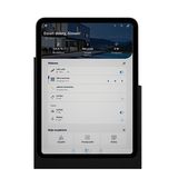 Open holder for Samsung Galaxy Tab A9+ 11";  Black matt