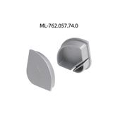 End cap for RL2 without hole, silver color, 1pc