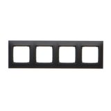 Quadruple frame for plasterboard boxes, black matt