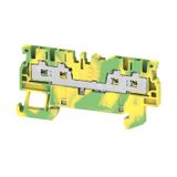 PE terminal, SNAP IN, Green/yellow, 1.5 mm², 500 V, Number of connecti