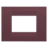 GEO PLATE - IN PAINTED TECHNOPOLYMER - 3 MODULES - TUSCAN RED - CHORUSMART