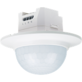 Presence detector, 230 V, secondary, 26 m, round, for flush-mounting box, white