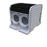 STB 300-2 Rail-mounted terminal block Al/Cu 87920 SIMBLOCK black