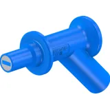 Magnetic adapter, 7 mm magnetic head to 4 mm socket, blue, CAT IV, 66.9516-23