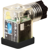 SVS ECO LED VALVE PLUG FORM C 8MM LED VDR 24V 2+PE field-wireable M12