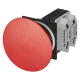 Mushroom push-button Ø 60, momentary, red, N.O.+N.C.